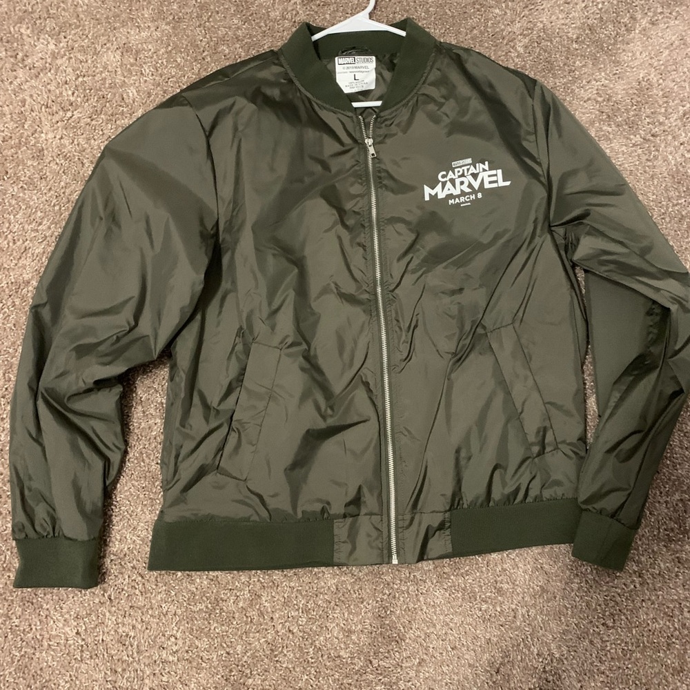 Captain marvel, marvel studios nylon bomber jacket